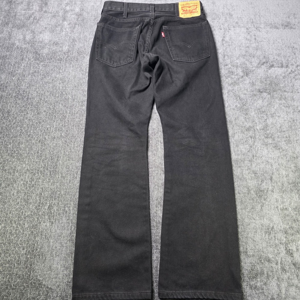 Levis 517 Jeans Mens 30x30 Black Cowboy Rodeo Emo Grunge Punk Boot Cut Denim
